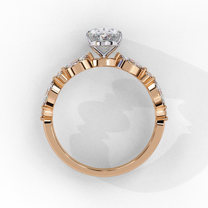 Imperiala Ray Oval Solitaire Ring