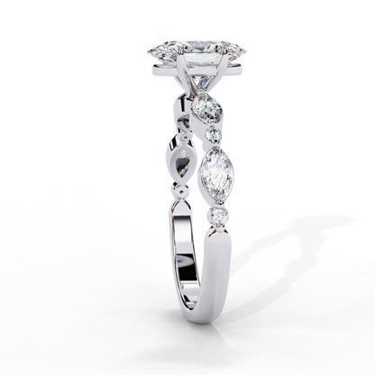 Imperiala Ray Oval Solitaire Ring