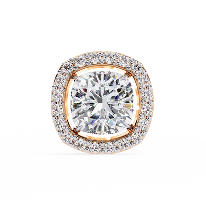 Majestic One Cushion Solitaire Studs