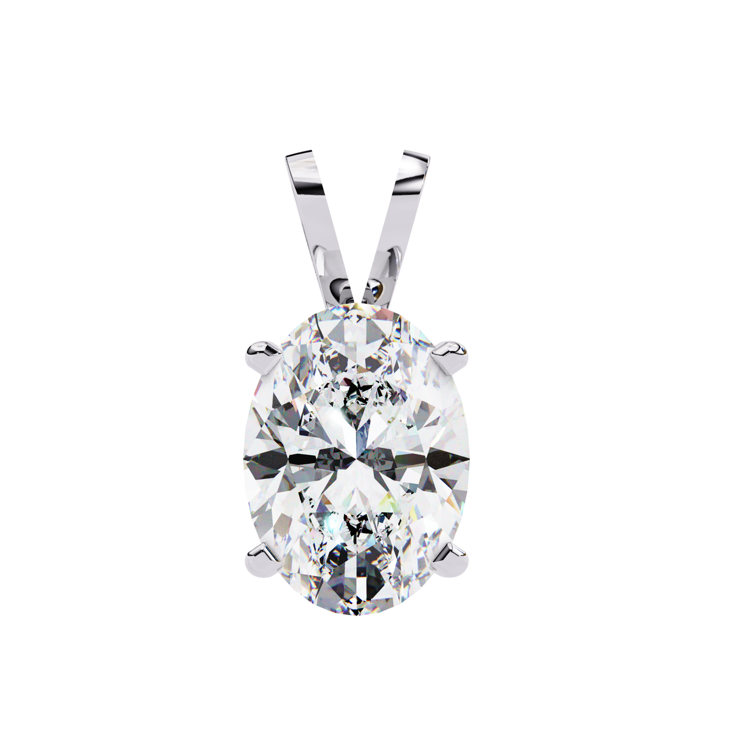 Celestia d’Orleans oval Solitaire Pendant