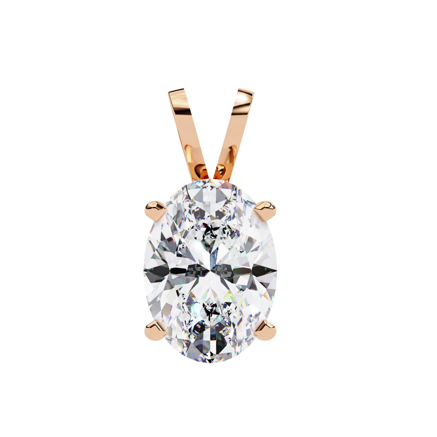 Celestia d’Orleans oval Solitaire Pendant