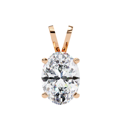 Celestia d’Orleans oval Solitaire Pendant