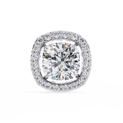 Majestic One Cushion Solitaire Studs