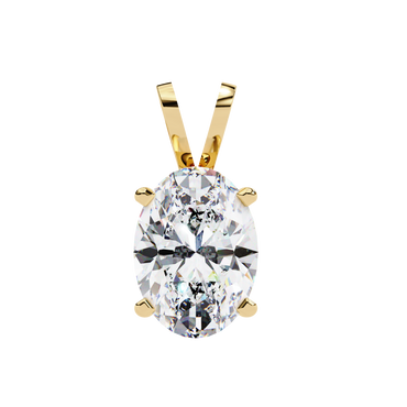 Celestia d’Orleans oval Solitaire Pendant