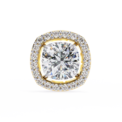 Majestic One Cushion Solitaire Studs