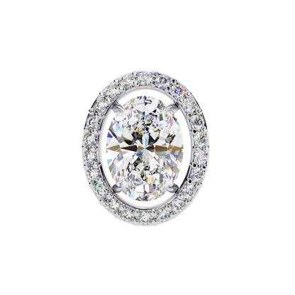 Jewel of Time Oval Solitaire Studs