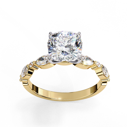 Sovereign Eclat Cushion Solitaire Ring
