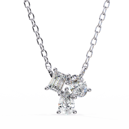 Ravelline Baroque Diamond Pendant
