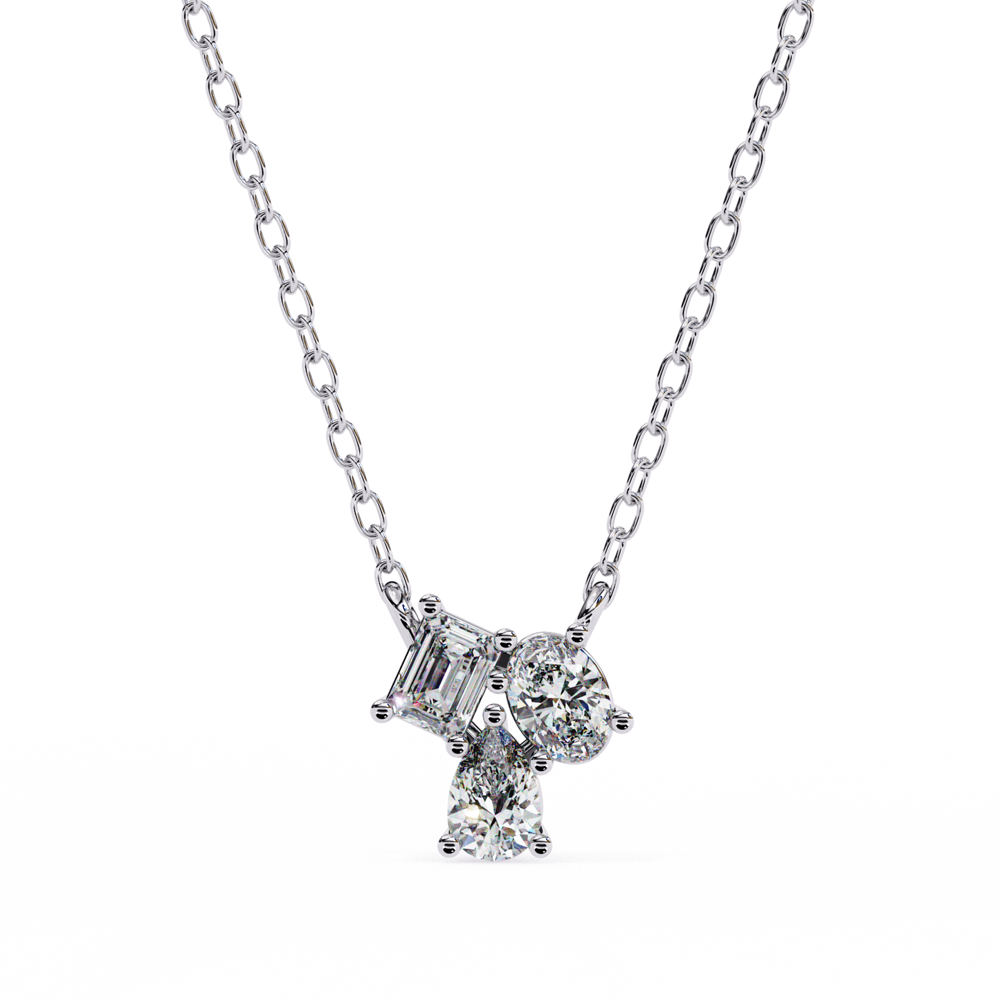 Ravelline Baroque Diamond Pendant