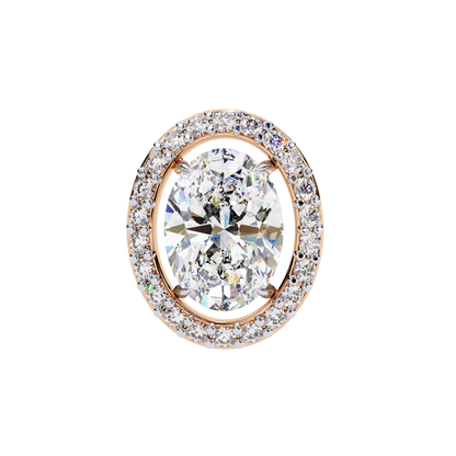 Jewel of Time Oval Solitaire Studs