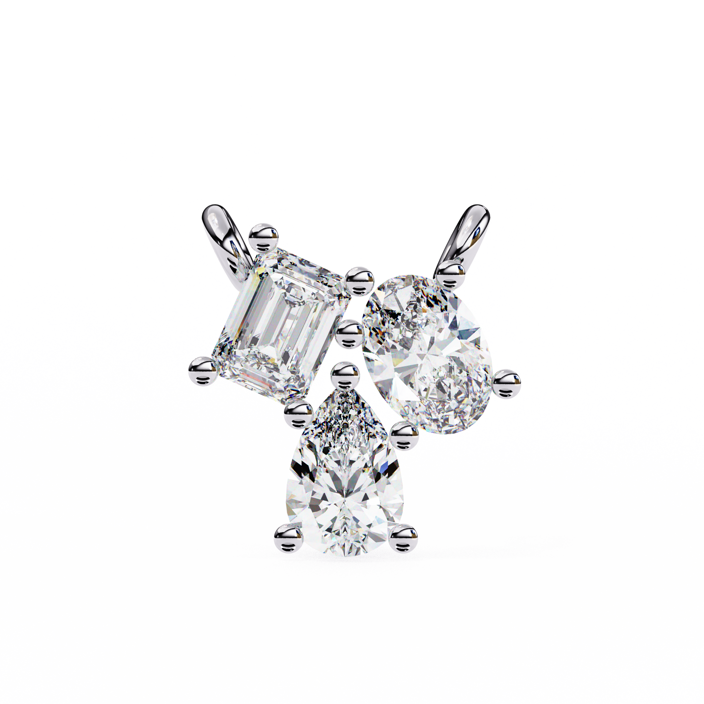 Ravelline Baroque Diamond Pendant