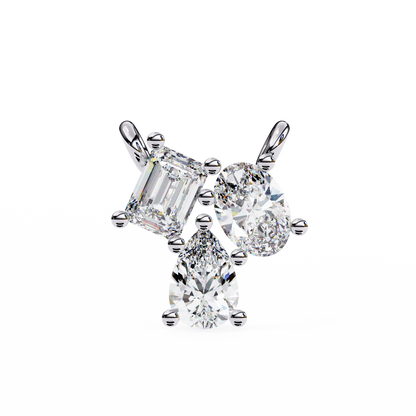 Ravelline Baroque Diamond Pendant