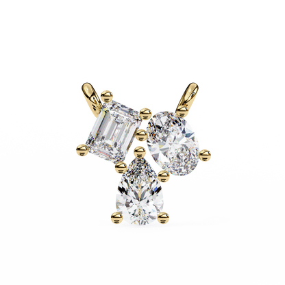 Ravelline Baroque Diamond Pendant