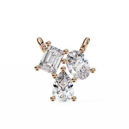 Ravelline Baroque Diamond Pendant