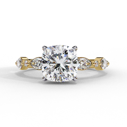 Sovereign Eclat Cushion Solitaire Ring