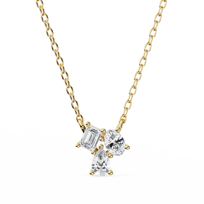 Ravelline Baroque Diamond Pendant