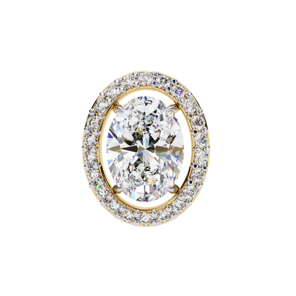Jewel of Time Oval Solitaire Studs