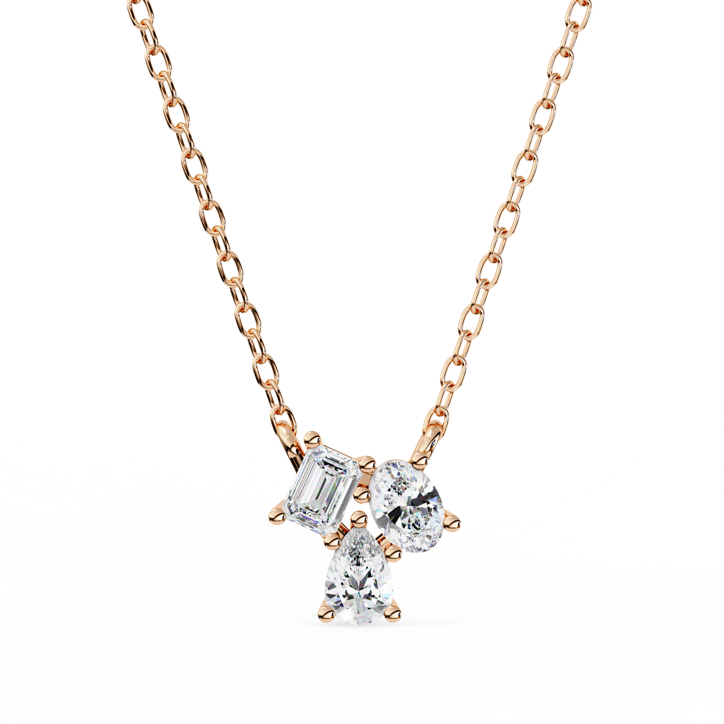 Ravelline Baroque Diamond Pendant