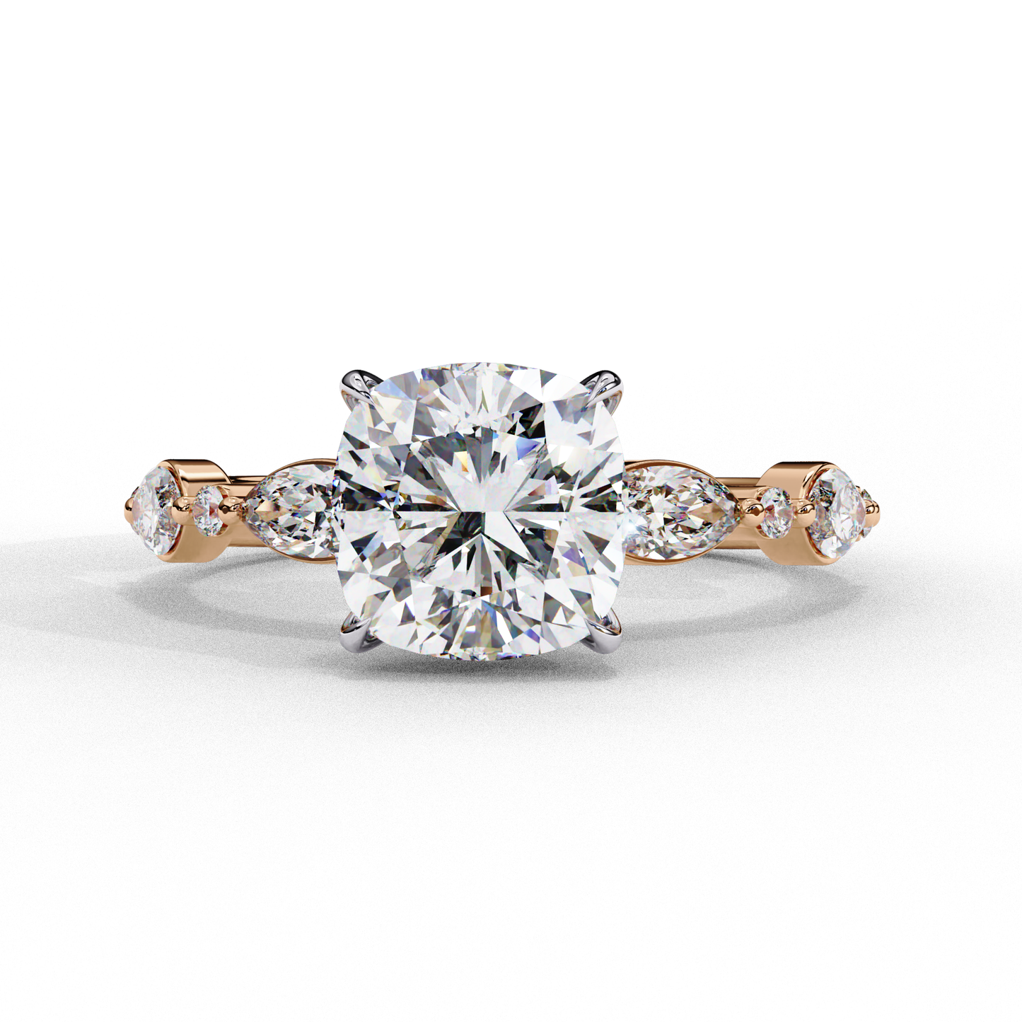 Sovereign Eclat Cushion Solitaire Ring