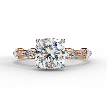 Sovereign Eclat Cushion Solitaire Ring