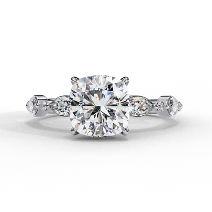 Sovereign Eclat Cushion Solitaire Ring