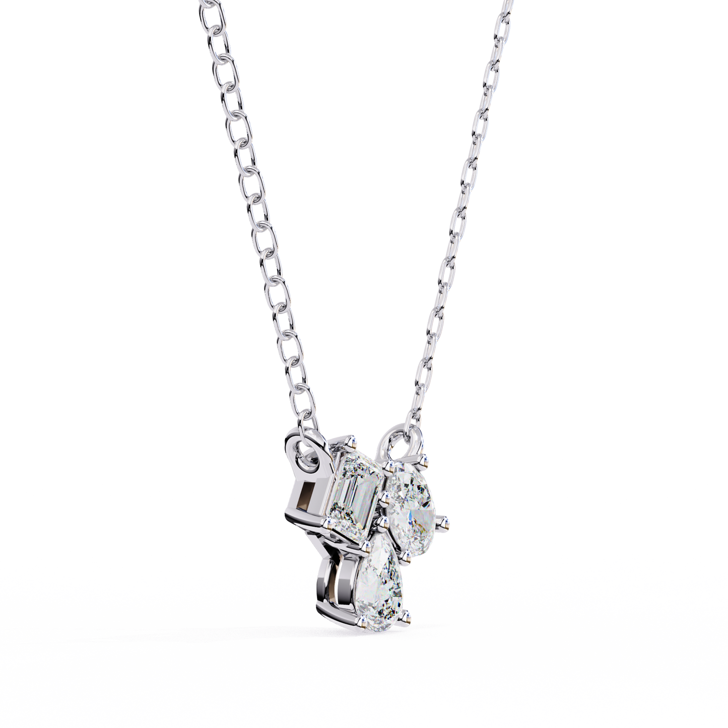 Ravelline Baroque Diamond Pendant