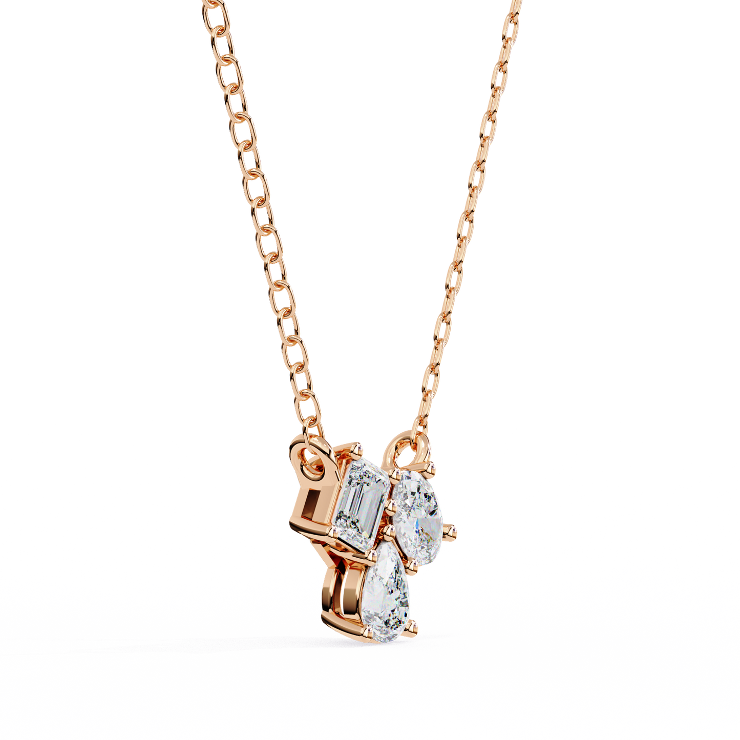 Ravelline Baroque Diamond Pendant