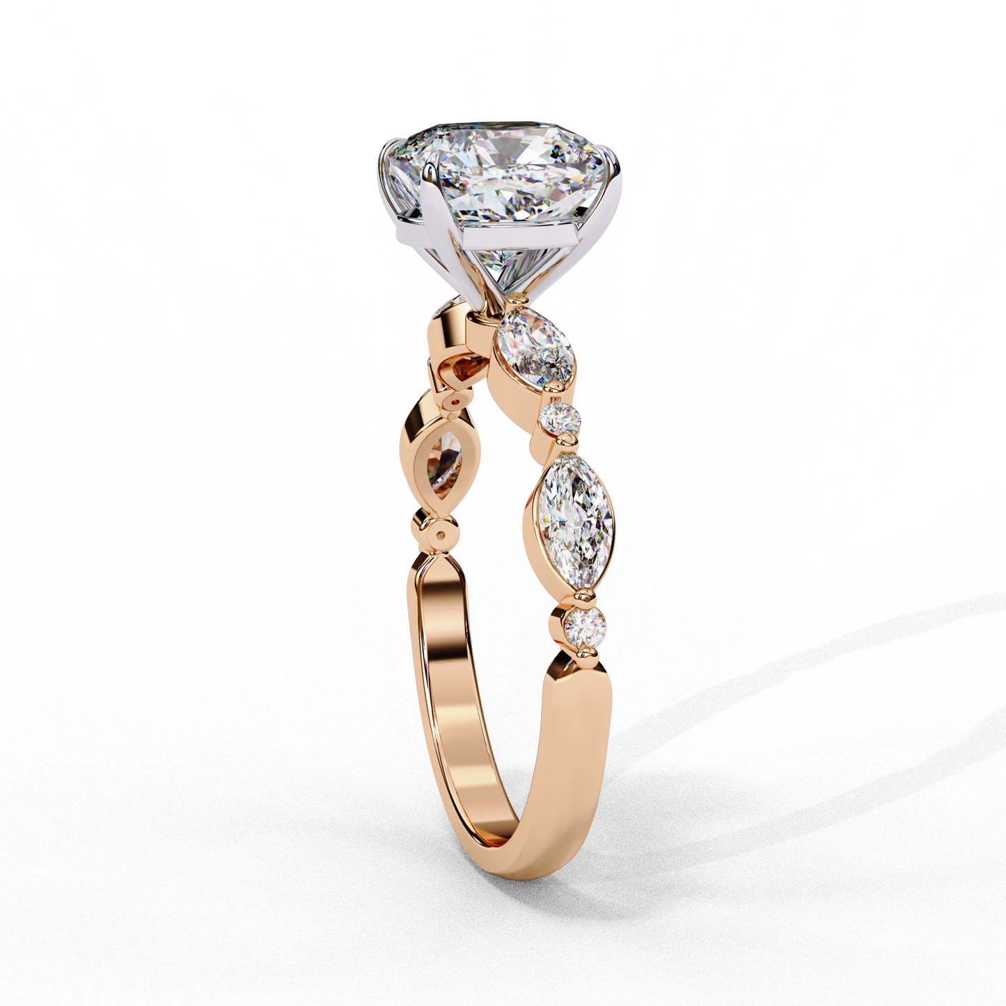 Sovereign Eclat Cushion Solitaire Ring