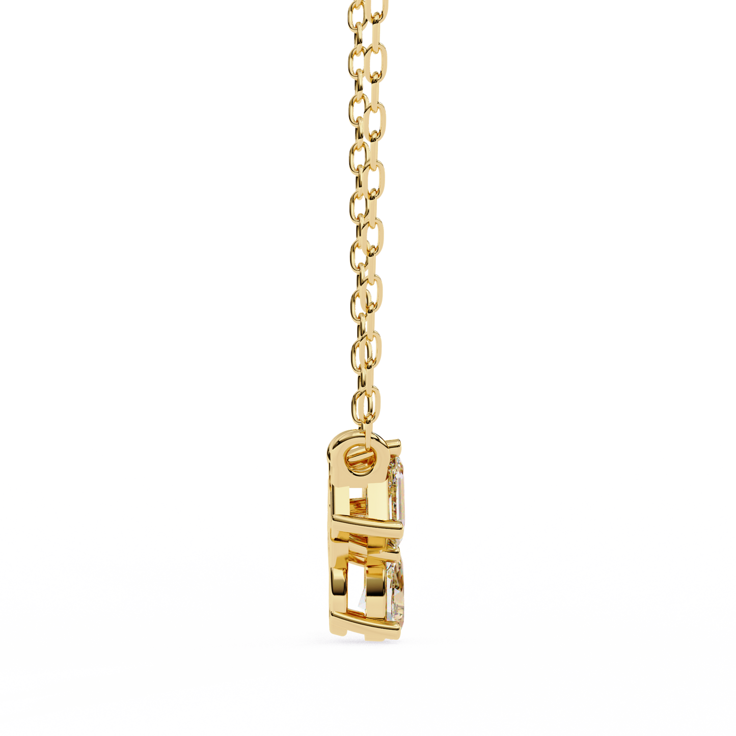 Ravelline Baroque Diamond Pendant