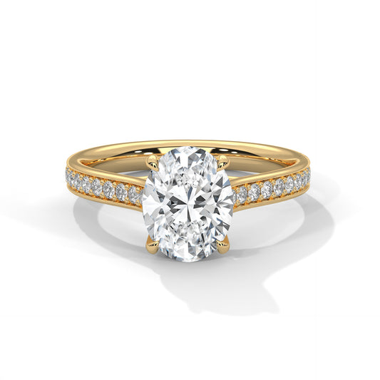 Enigma Glow Oval Solitaire Ring
