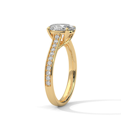 Enigma Glow Oval Solitaire Ring