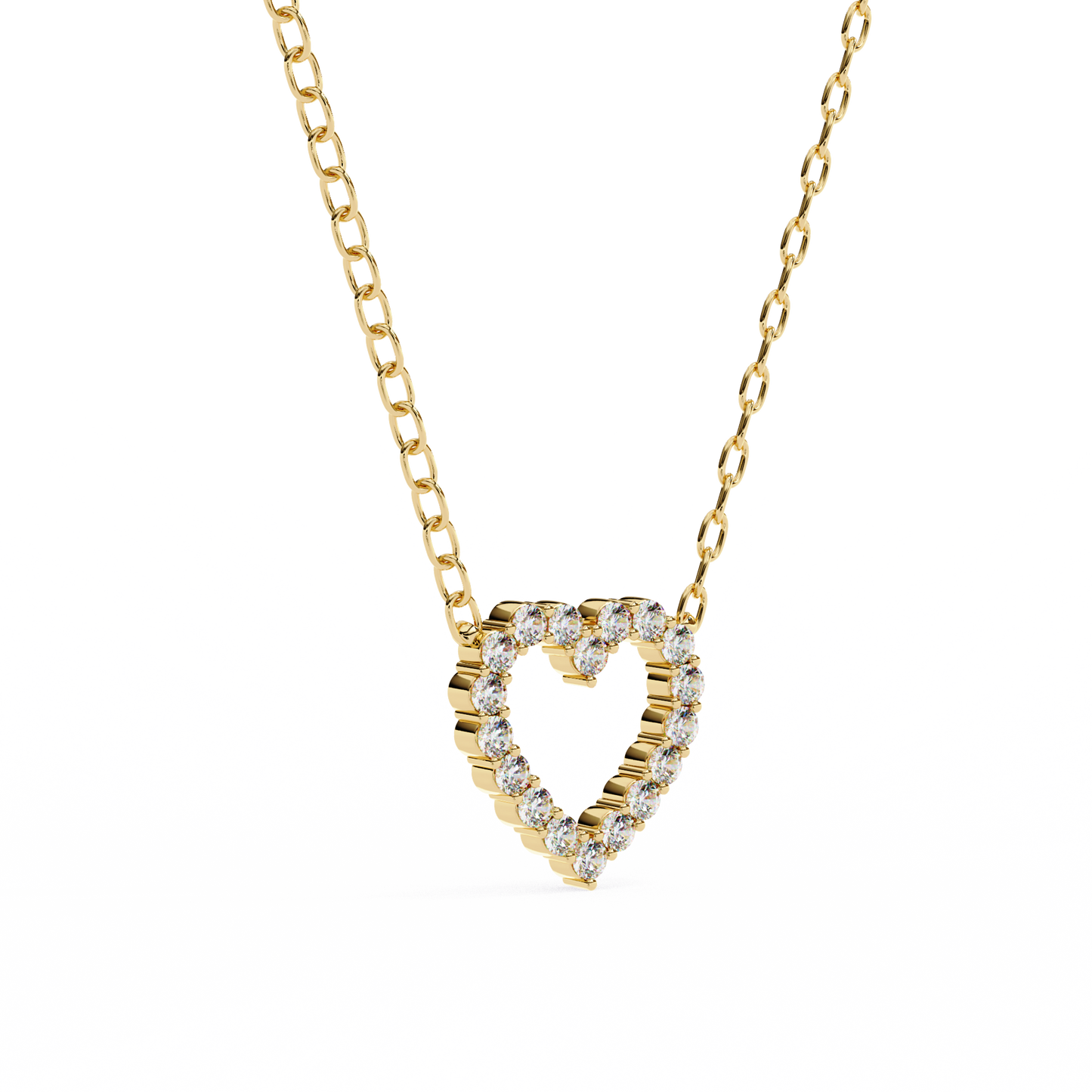 Valentina Whisper Heart Shape Diamond Pendant
