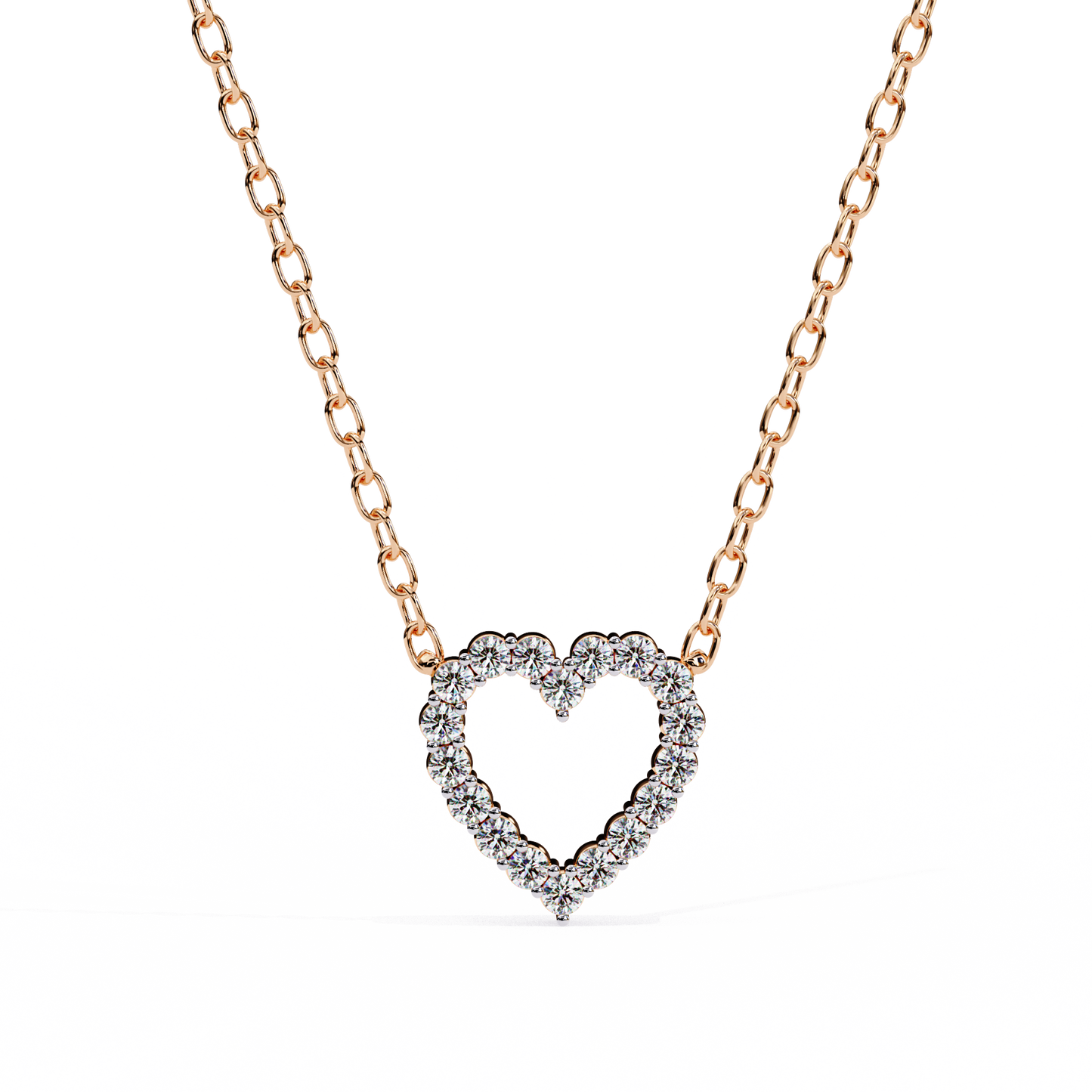 Valentina Whisper Heart Shape Diamond Pendant
