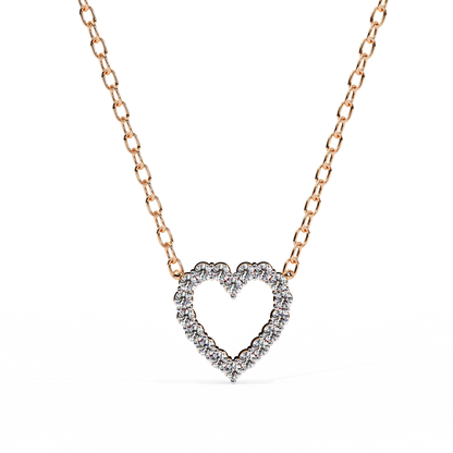Valentina Whisper Heart Shape Diamond Pendant