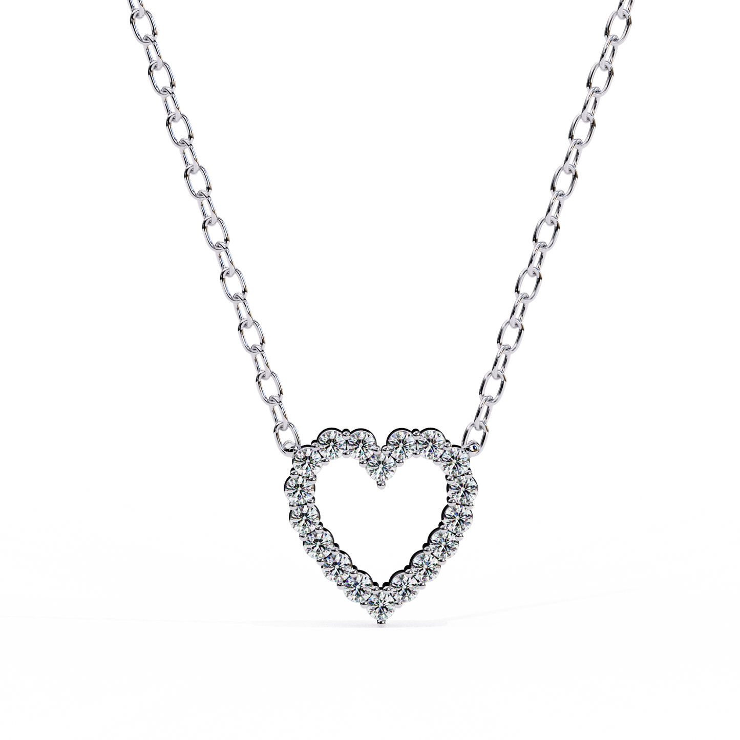 Valentina Whisper Heart Shape Diamond Pendant
