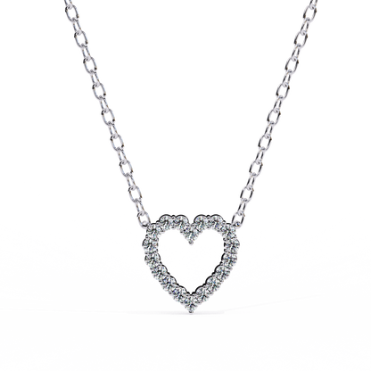 Valentina Whisper Heart Shape Diamond Pendant