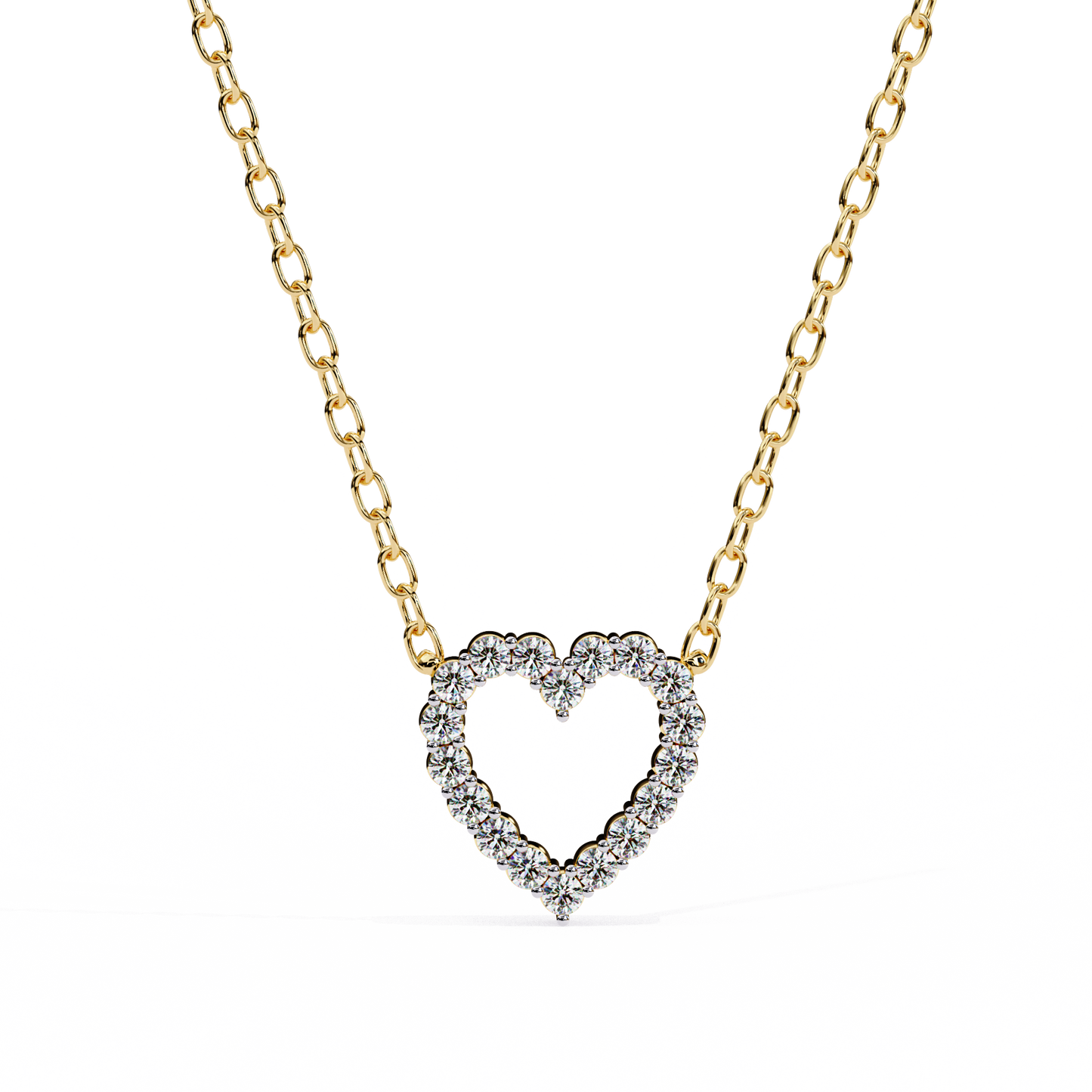 Valentina Whisper Heart Shape Diamond Pendant