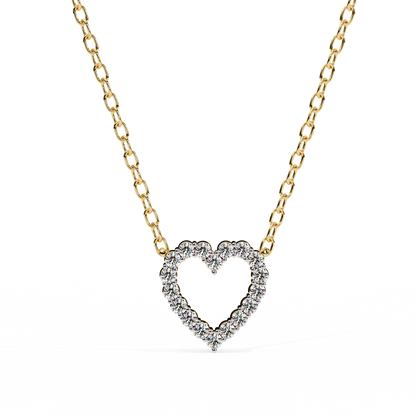 Valentina Whisper Heart Shape Diamond Pendant
