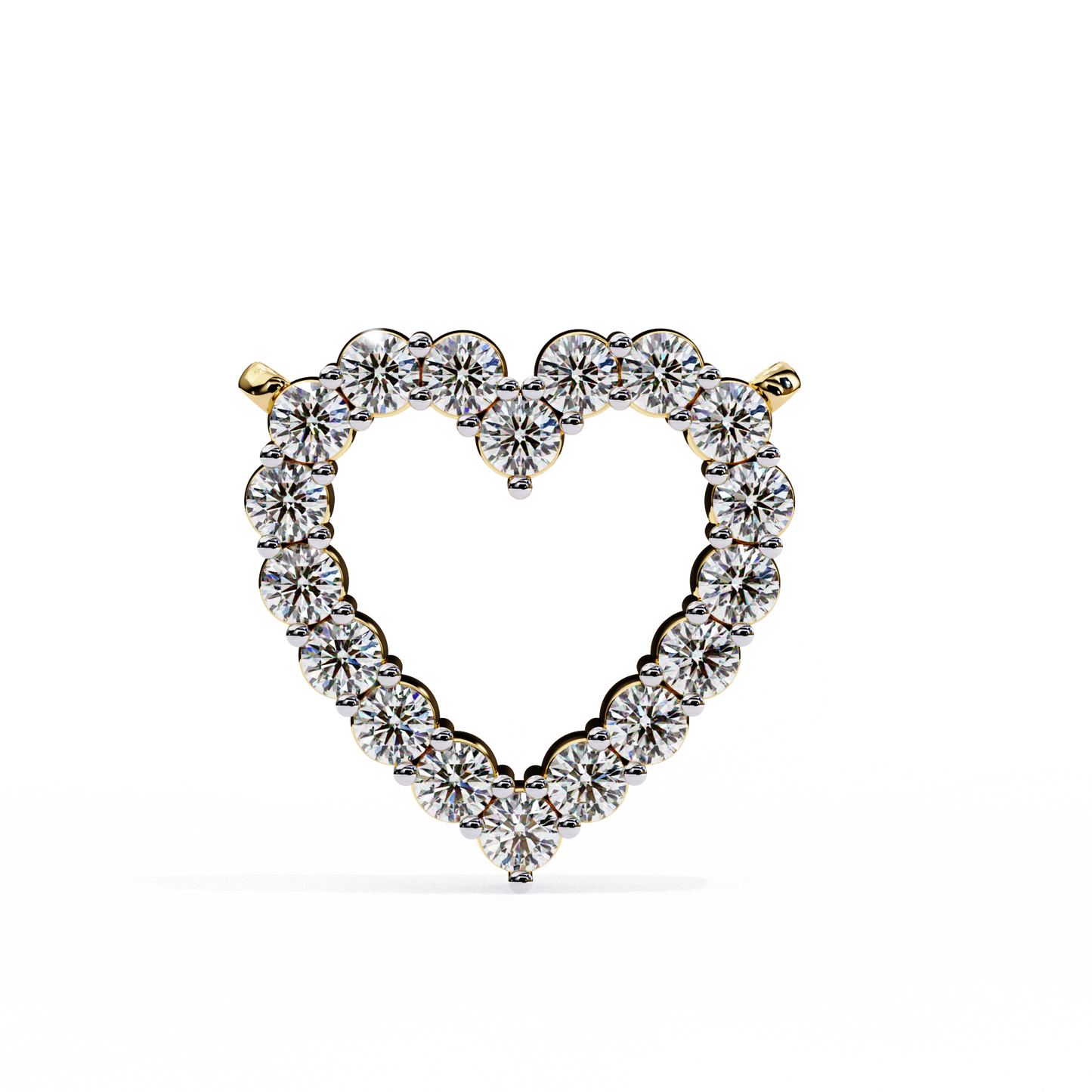 Valentina Whisper Heart Shape Diamond Pendant