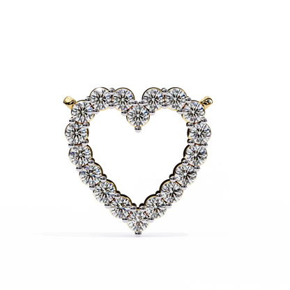 Valentina Whisper Heart Shape Diamond Pendant