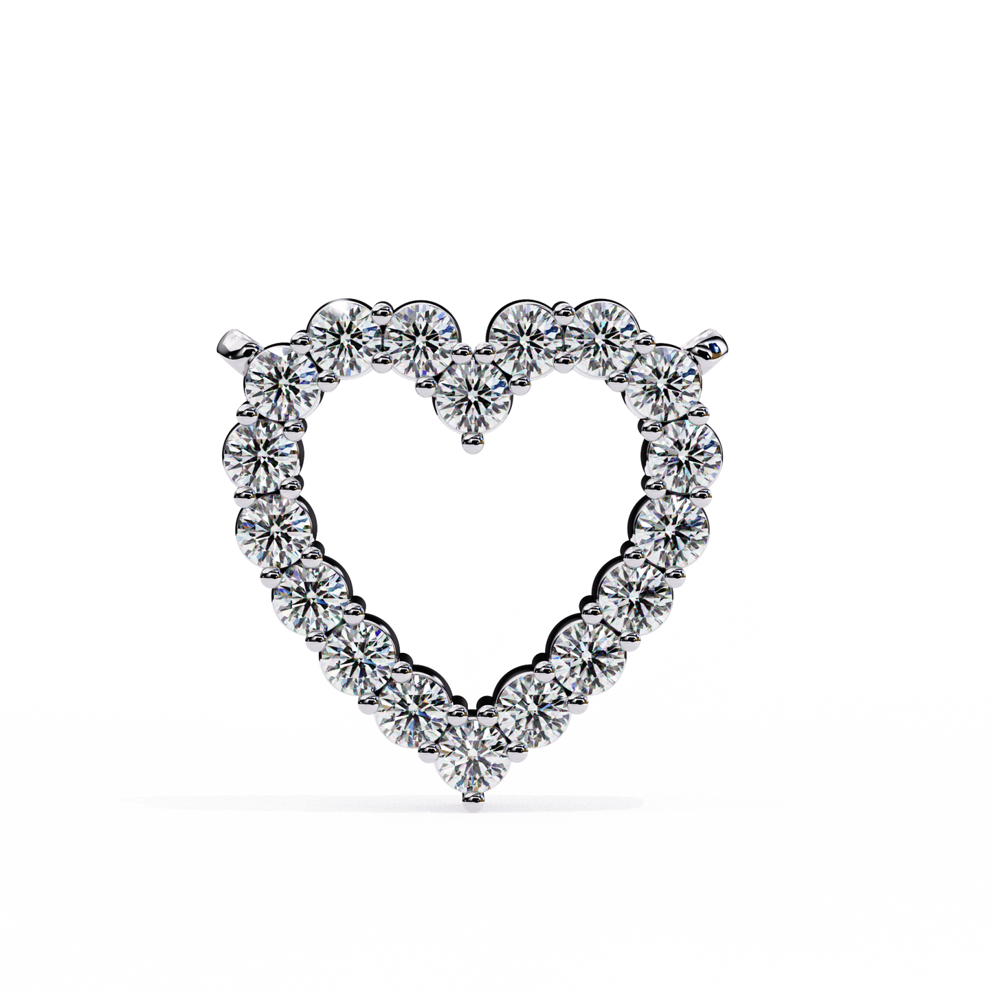 Valentina Whisper Heart Shape Diamond Pendant