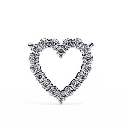 Valentina Whisper Heart Shape Diamond Pendant