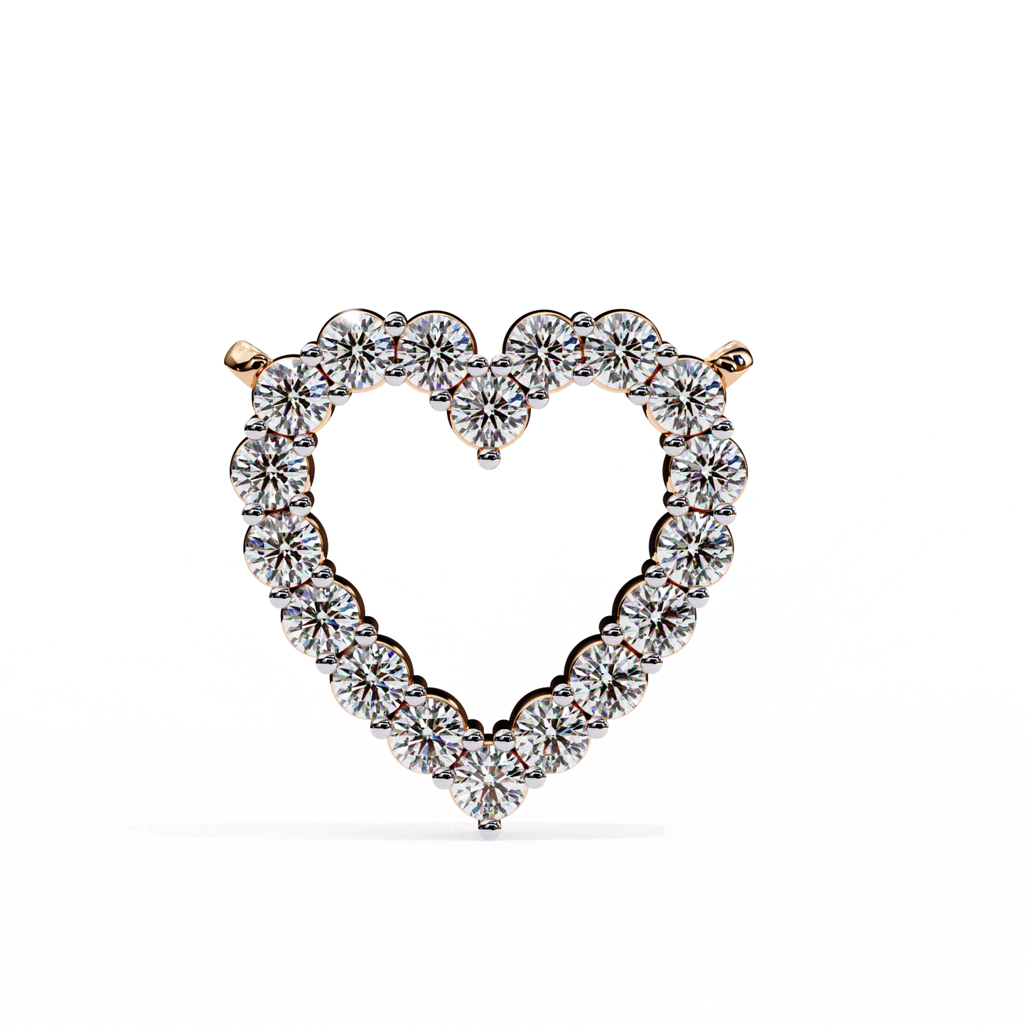Valentina Whisper Heart Shape Diamond Pendant