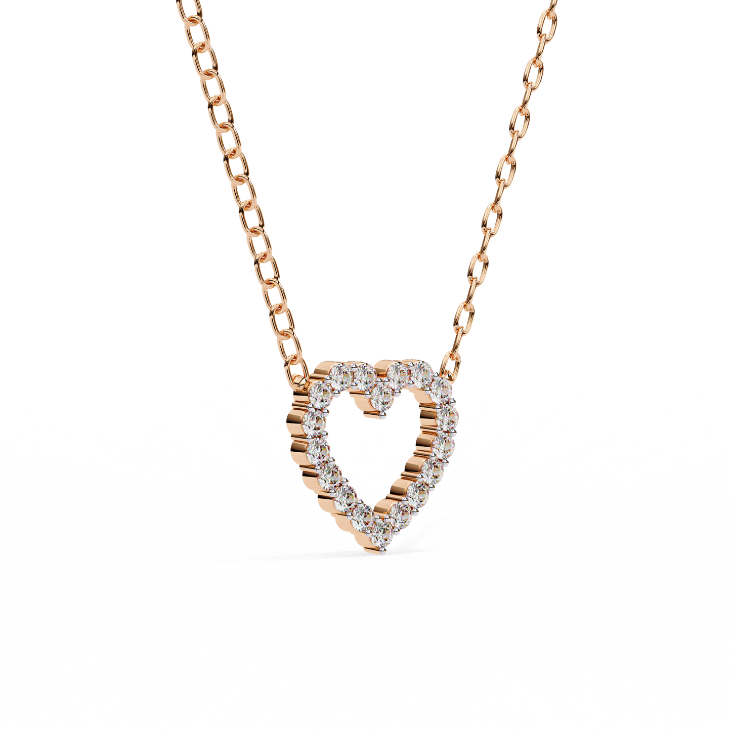 Valentina Whisper Heart Shape Diamond Pendant