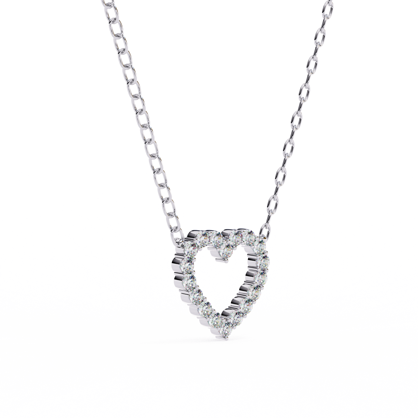 Valentina Whisper Heart Shape Diamond Pendant