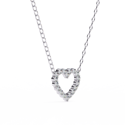 Valentina Whisper Heart Shape Diamond Pendant