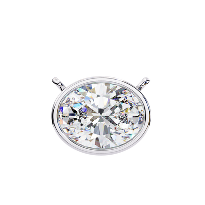 Rosalía Velloré Oval Solitaire Pendant