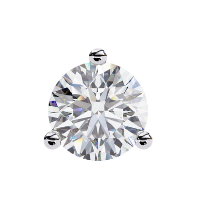 Orbitara Round Cut Solitaire Studs