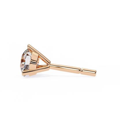 Orbitara Round Cut Solitaire Studs