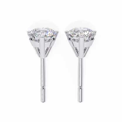 Orbitara Round Cut Solitaire Studs